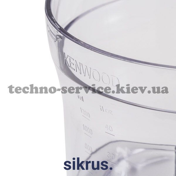 Чаша основна для кухонного комбайна 1200ml Kenwood (KW714982) 09693 фото