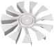 Крильчатка вентилятора для духовки (металева) D=126mm d отв.=6mm Zanussi (3581960980) 22788 фото 2