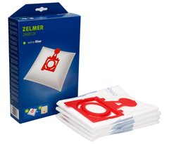 Набір мішків із мікроволокна (4 шт.) WORWO для пилососа червоний Zelmer (ZMB03K) 31514 фото