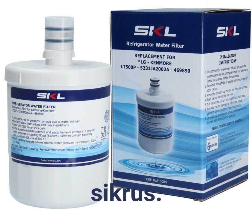 Водяний фільтр для холодильника LT500P SKL LG (5231JA2002A) 30479 фото